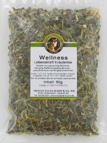 Wellness Kräutertee Lebenskraft, 80 g